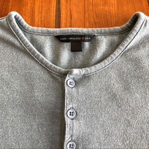 John Varvatos Star USA: Muted Green Henley